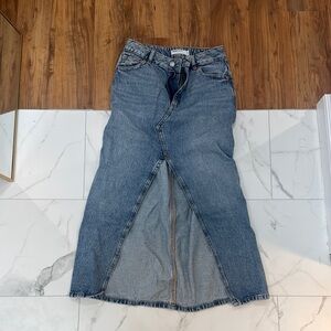 Garage Blue Denim Jeans Distressed Slim Fit